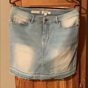 Wild Blue Jean skirt